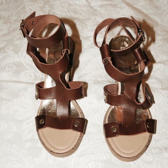 Barbara Barbieri tan brown heeled sandals - Picture 3 of 8